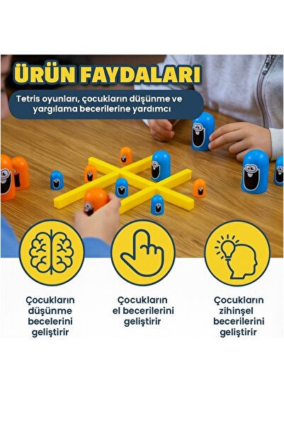 PlayZen Monster XOX - Strateji & Zeka Oyunu (18 Parça Gobblet + Kurulum Tahtası) – 3 Yaş+