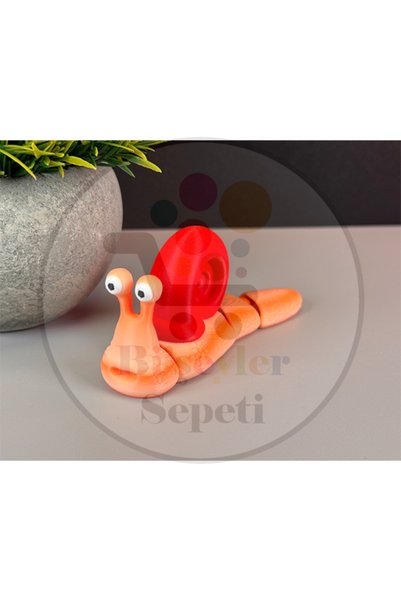 Bi'şeyler Sepeti Articulated Cute Snail Hareketli Sevimli Salyangoz Oyuncak F...