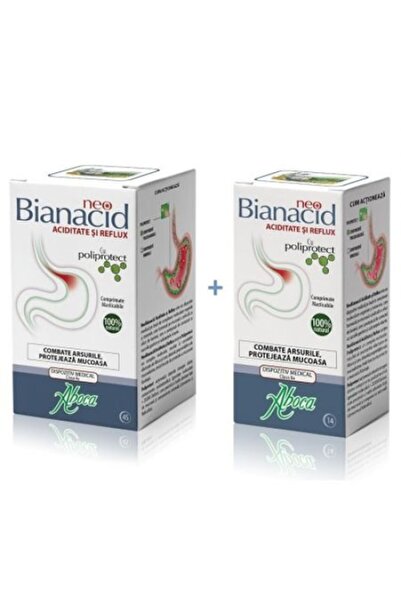 ABOCA Neobianacid cu Poliprotect pentru aciditate și reflux, 45 + 14 comprimate,