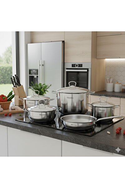 Mirolex 9-piece stainless steel cookware set