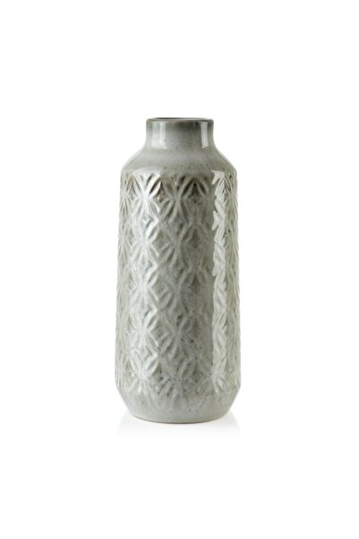 MONDEX Ceramic vase, Yarine, beige, 8x37.5 cm