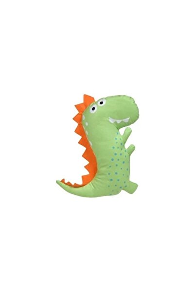 OEM Pernă decorativă verde cu dinozauri 30x40cm