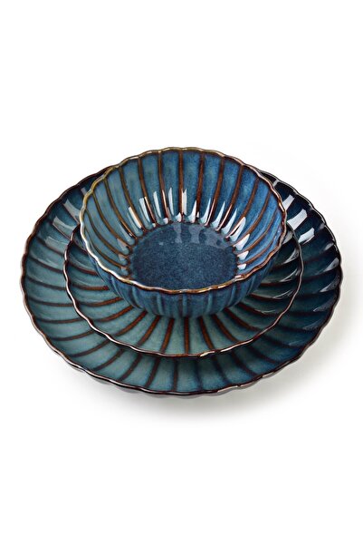 Affekdesign By Mondex EVIE DARK Bowl, porcelain, navy, 650 ml, 16.7 x 6.7 cm