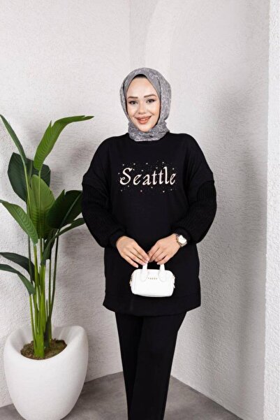 Tebrikler tekstil Women's Hijab Suit Blouse+Pants Model G3993