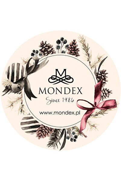 MONDEX SANTA LILA, Set de 6 globuri de Crăciun, Mondex, auriu, stil elegant