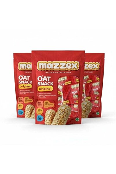 Mazzex Original Oat Snack – Pack of 3 (120g Each, Total 360g)