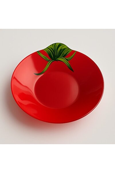 Allesken Decorative glass bowl, red/green, 20.5 x 22 x 4 cm