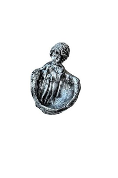 MONDEX Kneeling Angel Figurine "I'm Thinking of You" – Mondex, Plaster, Grey