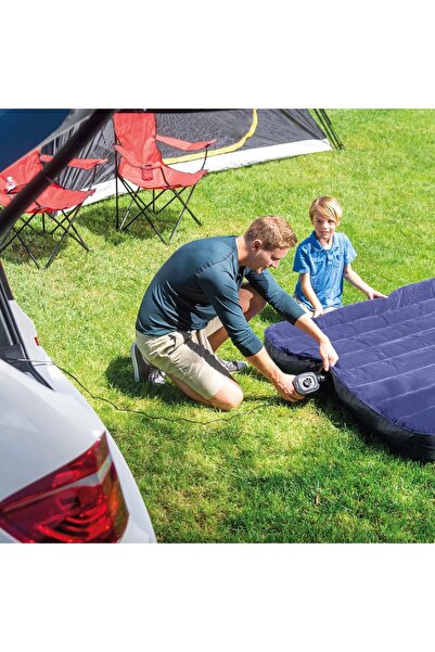 Intex Electric Air Pump Car Lighter Inflator with 3 Nozzles for Airbed Camping 12V DC