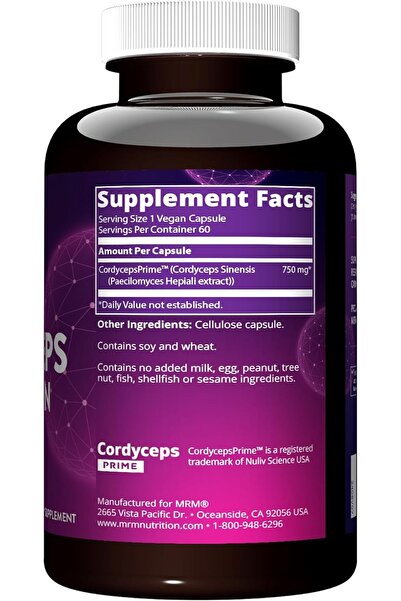 MRM Cordyceps Cs 4 Strain (60 Veggie Caps)