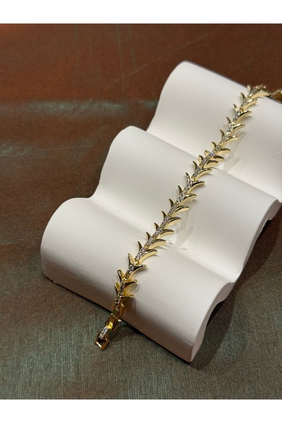 PALICE سوار عظم السمكة من حجر الزركون