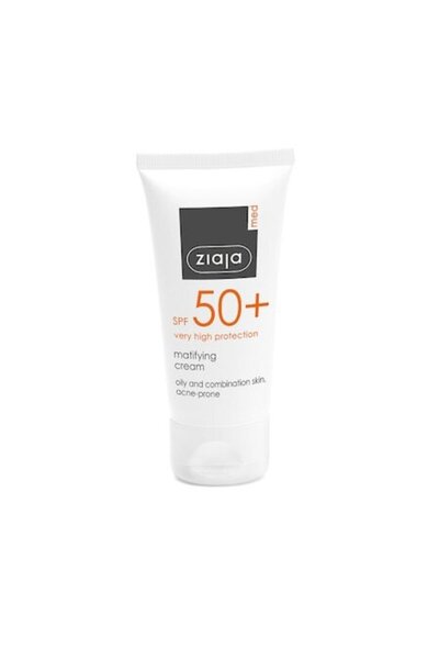 Ziaja Cremă de față fotoprotectoare matifiantă pentru ten mixt SPF50 Mediu 50ml