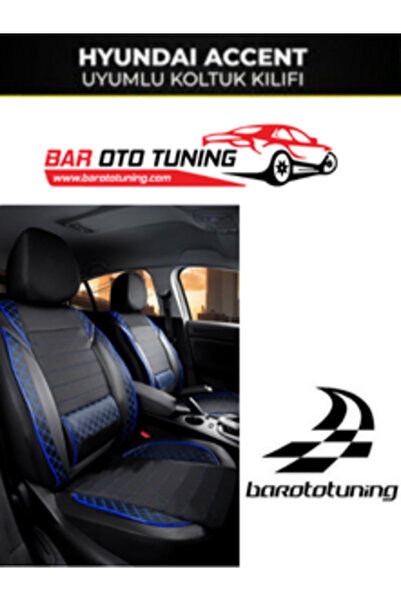 barototuning Hyundai Accent Compatible Vera Series Smoked Car Seat Cover Set ...