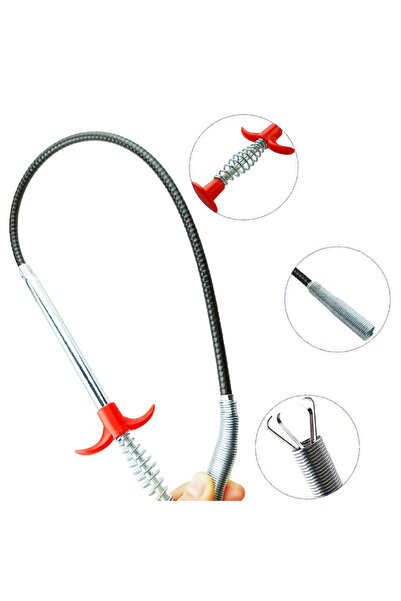 SUPER TRENDS SUPER TRENDS® Pipe Unblocker, Snake Type, Stainless Steel, Flexible