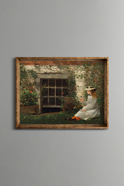 epiqart Dört Yapraklı Yonca - Vintage Desenli Çerçeve