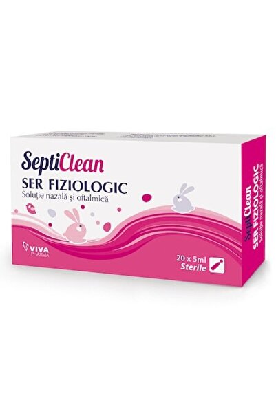 Viva Pharma Ser fiziologic 20x5ml pentru aerosoli și igiena zilnică a bebeluș...