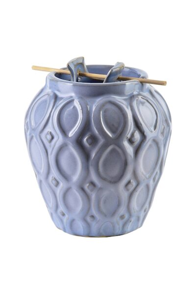 MONDEX ceramic aromatherapy diffuser, 6.5 x 10.5 x 11.5 cm, two-piece, blue