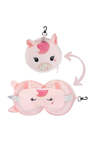 OEM Възглавница за пътуване и маска за сън с еднорог