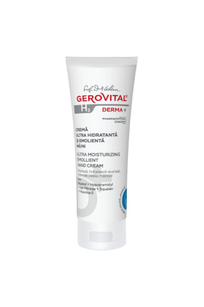 GEROVITAL Cremă de mâini ultra hidratantă și emolientă H3 Derma+, 100 ml