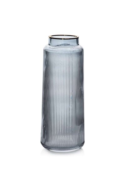 MONDEX Serenite Vase, Mondex, Glass, 11.5x30 cm, Grey