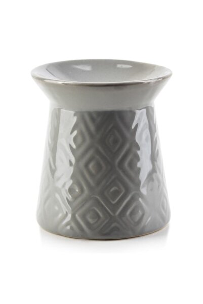 MONDEX Candle holder, Mondex, Ceramic, 8.2x8x9.4 cm, Grey