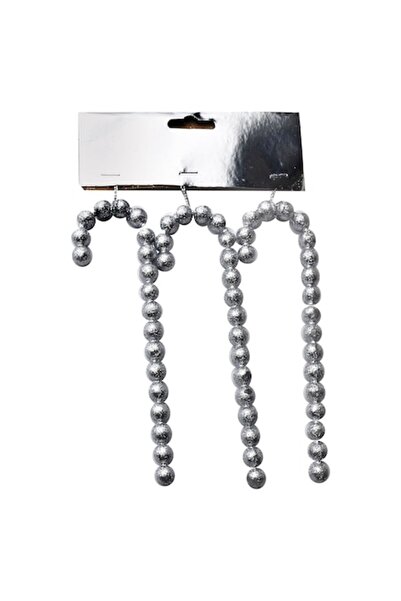 Mondex Since 1986 Set de 3 globuri de Crăciun, Mondex din 1986, argintii, 4x0...