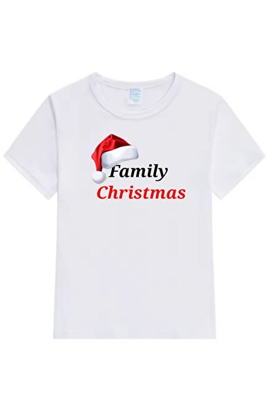 MARİ Personalized t-shirt "Family Christmas" white, unisex