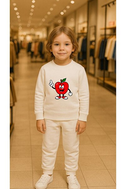 playwear Παιδικό Φούτερ Σετ Πορτοκαλί Κουνέλι με στάμπα για Κορίτσια και Αγόρ...