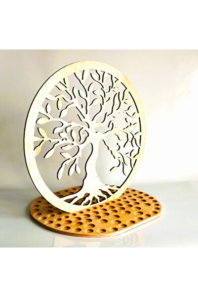 Natural Tree of Life decoration, holder for 116 essential oil containers,