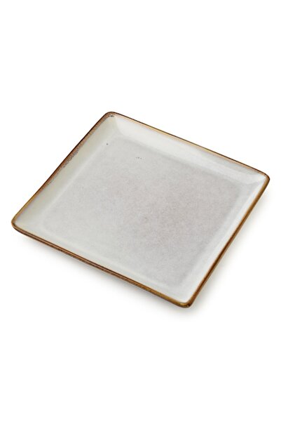 MONDEX Serving platter, BASIC NATURE, ceramic, 18x18 cm,