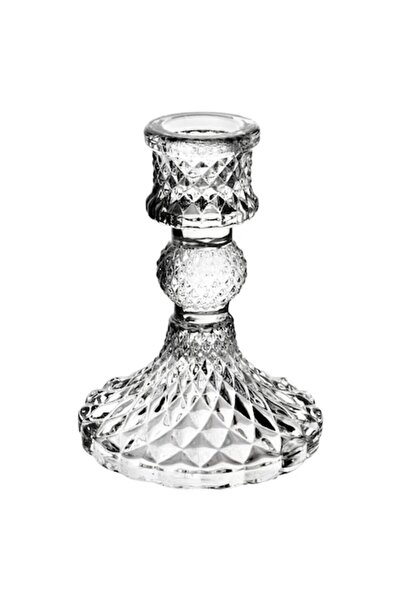 MONDEX Patricia Glass Candle Holder 8 x 10.5 cm, Elegant