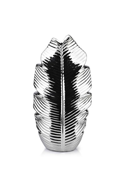 MONDEX Decorative Vase, Mondex, Ceramic, 7.5x17xh35 cm, Silver