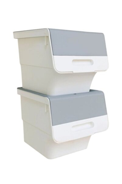 DOĞANLI ORGANİZER 3’lü Kapaklı Sepet Tekerleksiz Patates-Soğan Erzak Saklama Kutusu Oyuncak İçin Organizer Rafı