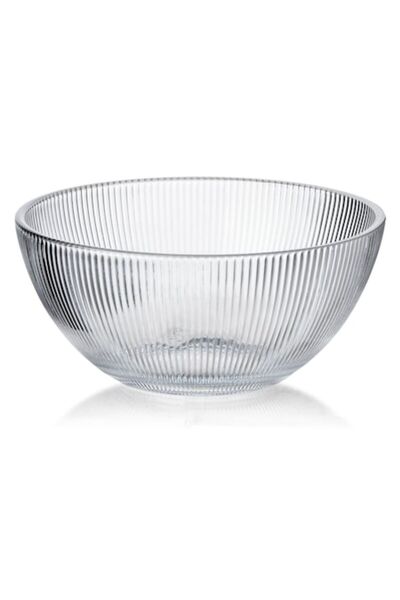 MONDEX Glass Bowl 22.5 x 11 x 10 cm, 2 L, Transparent