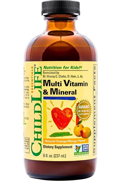ChildLife أساسيات، فيتامينات ومعادن متعددة، بنكهة البرتقال/المانجو الطبيعية، ...