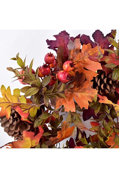 MONDEX Autumn Decorative Wreath, 55 cm, Multicolor