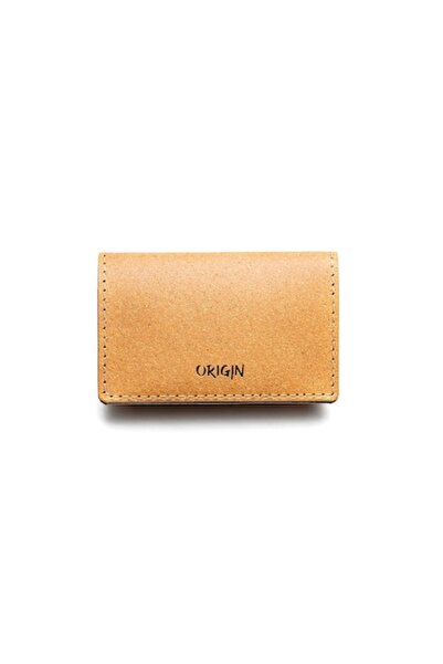 Origin port-card, 2 compartimente, piele, maro