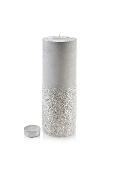 MONDEX Lumânare decorativă, Mondex, Ceară, 120x360 cm, Gri