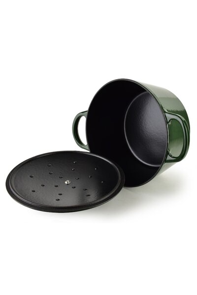 Allesken Cast iron pot with lid, Allesken, RODELUXE, 24x31x17cm