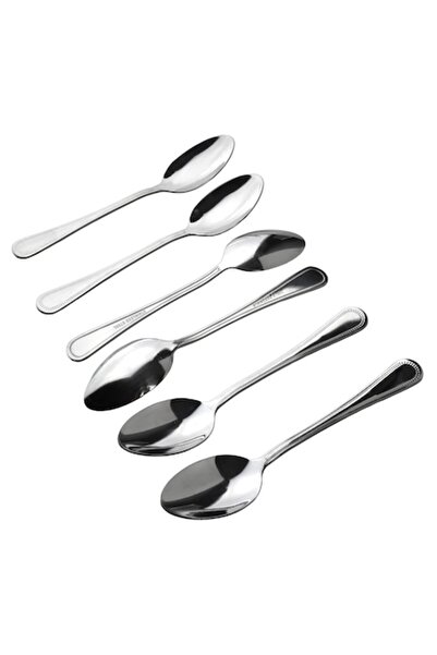 Allesken CHAMOMILE set of 6 soup spoons, 19 cm, stainless steel, elegant design
