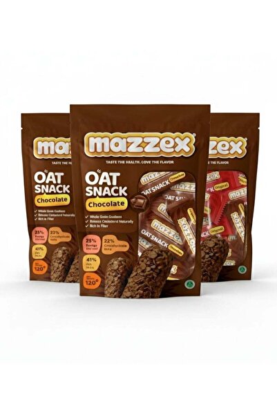 Mazzex Chocolate Oat Snack – Pack of 3 (120g Each, Total 360g)