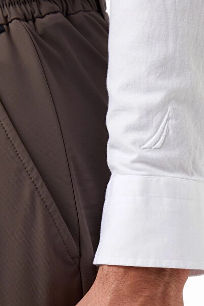 Nautica Men's White Slim Fit Shirt