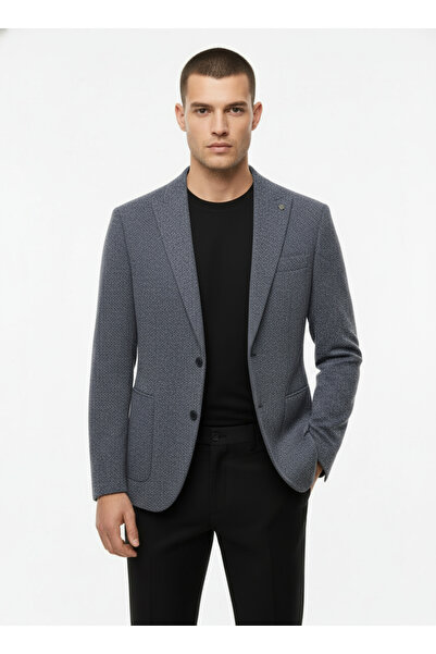 Presto Men's Slim Fit Gray Sports Jacket
