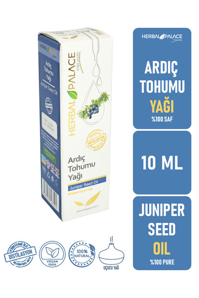 Herbal Palace Juniper Seed Oil Essential 10 ml & 100% Pure and Natural (Juniper Seed Oil)