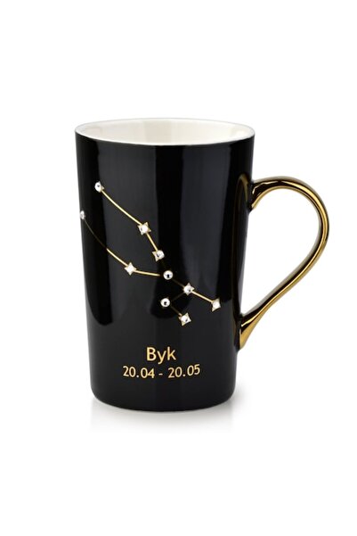 Affekdesign By Mondex Zodiac Taurus Mug, Affekdesign by Mondex, Porcelain, Black, 430ml