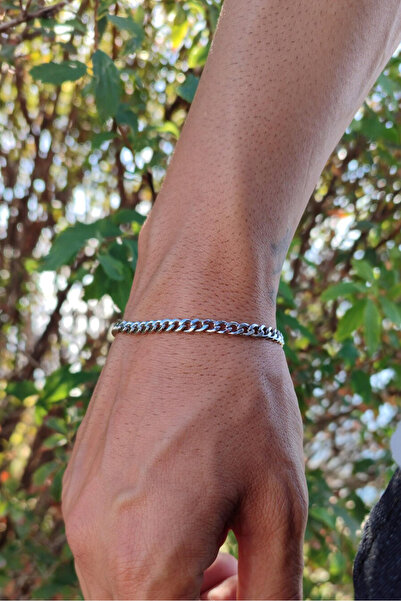 Takı Dükkanı Gourmet Stainless Steel Men Women Bracelet Chain Lover Gift H081B-2