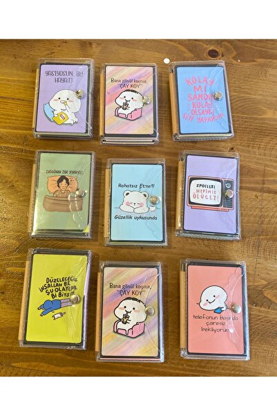 Mixshop Online Cüzdanlı Mini Not Defteri (Kalem Hediyeli) (Karışık Gönderilicektir)