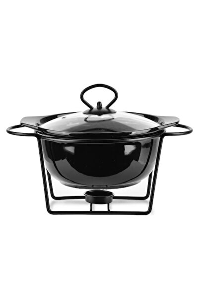 Allesken Vas termorezistent modern pentru bucătărie, cu suport metalic și cap...