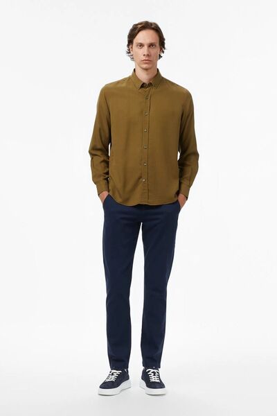 Nautica Ανδρικό πράσινο πουκάμισο κλασικής εφαρμογής