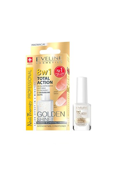 Eveline Cosmetics Terapie pentru unghii cu acțiune totală 8 în 1 Gold